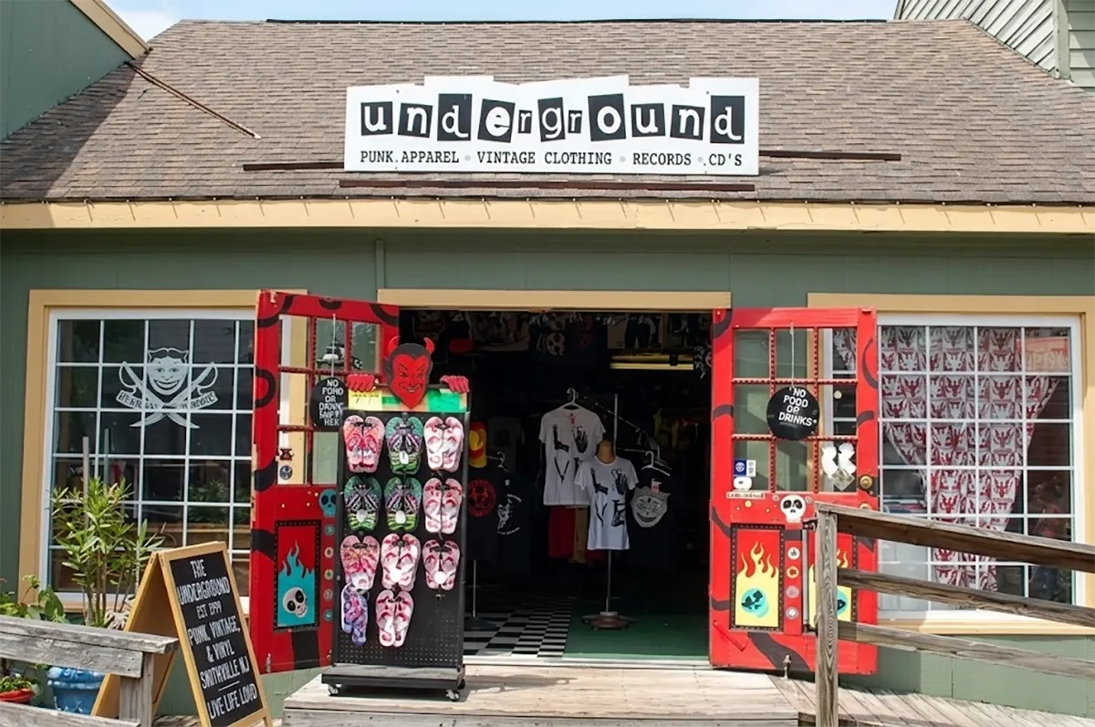 The Underground storefront in Historic Smithville, NJ