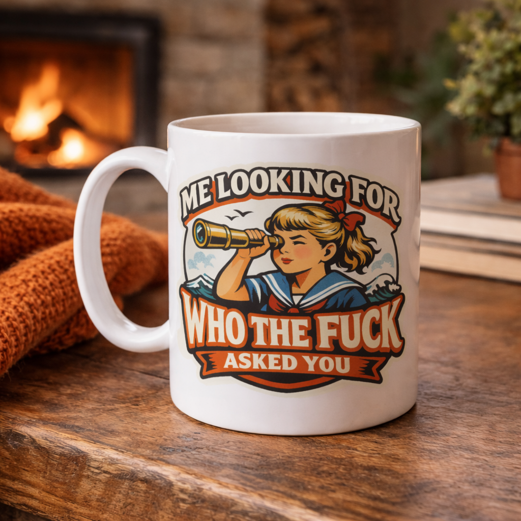 Me Looking for Who the F-ck Asked You Mug - The Original Underground