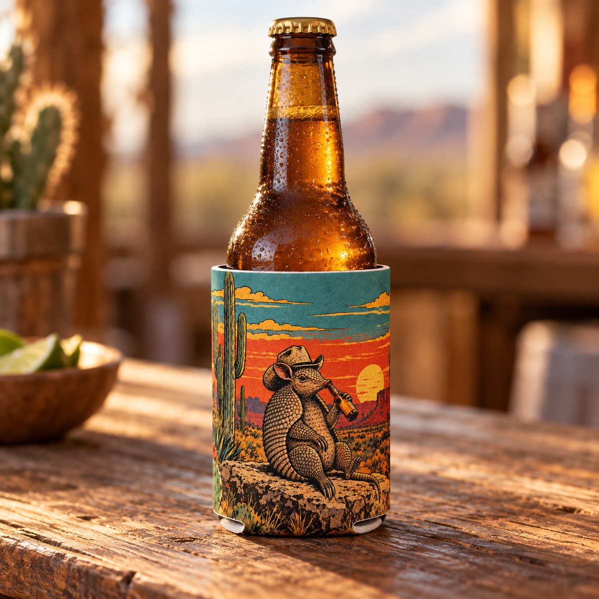 Funny Armadillo Happy Hour Koozie -  The Original Underground