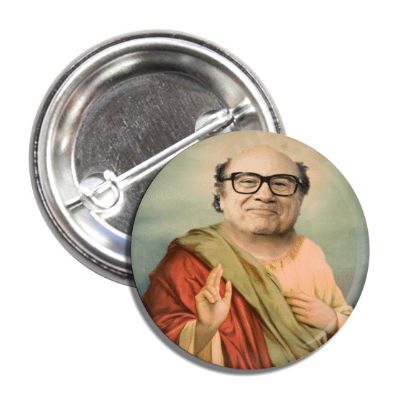 Saint Danny DeVito Button