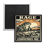 Rage Consumes Me Fridge Magnet