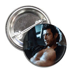 Jeff Goldblum "Jurassic Park" Button - Shady Front