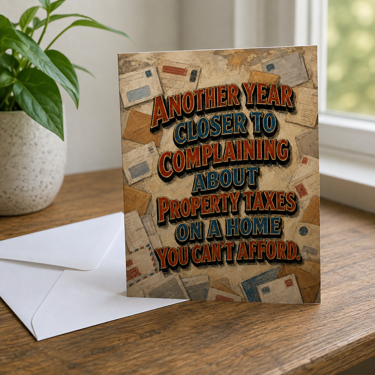 Complaining About Property Taxes Funny Adulting Birthday Card - The Original Underground