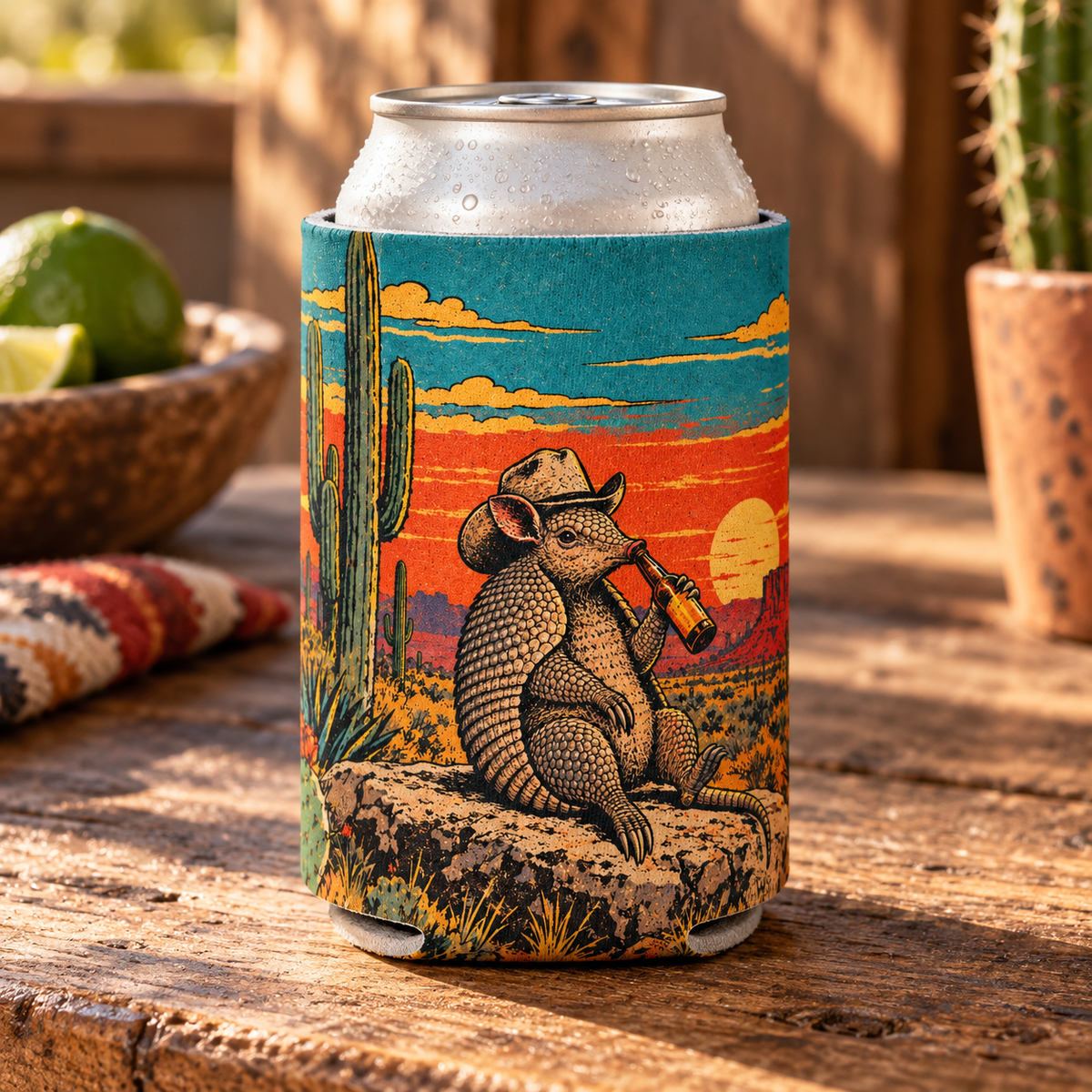Armadillo Happy Hour Koozie -  The Original Underground