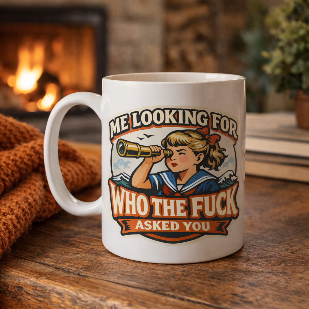 Me Looking for Who the F-ck Asked You Mug - The Original Underground