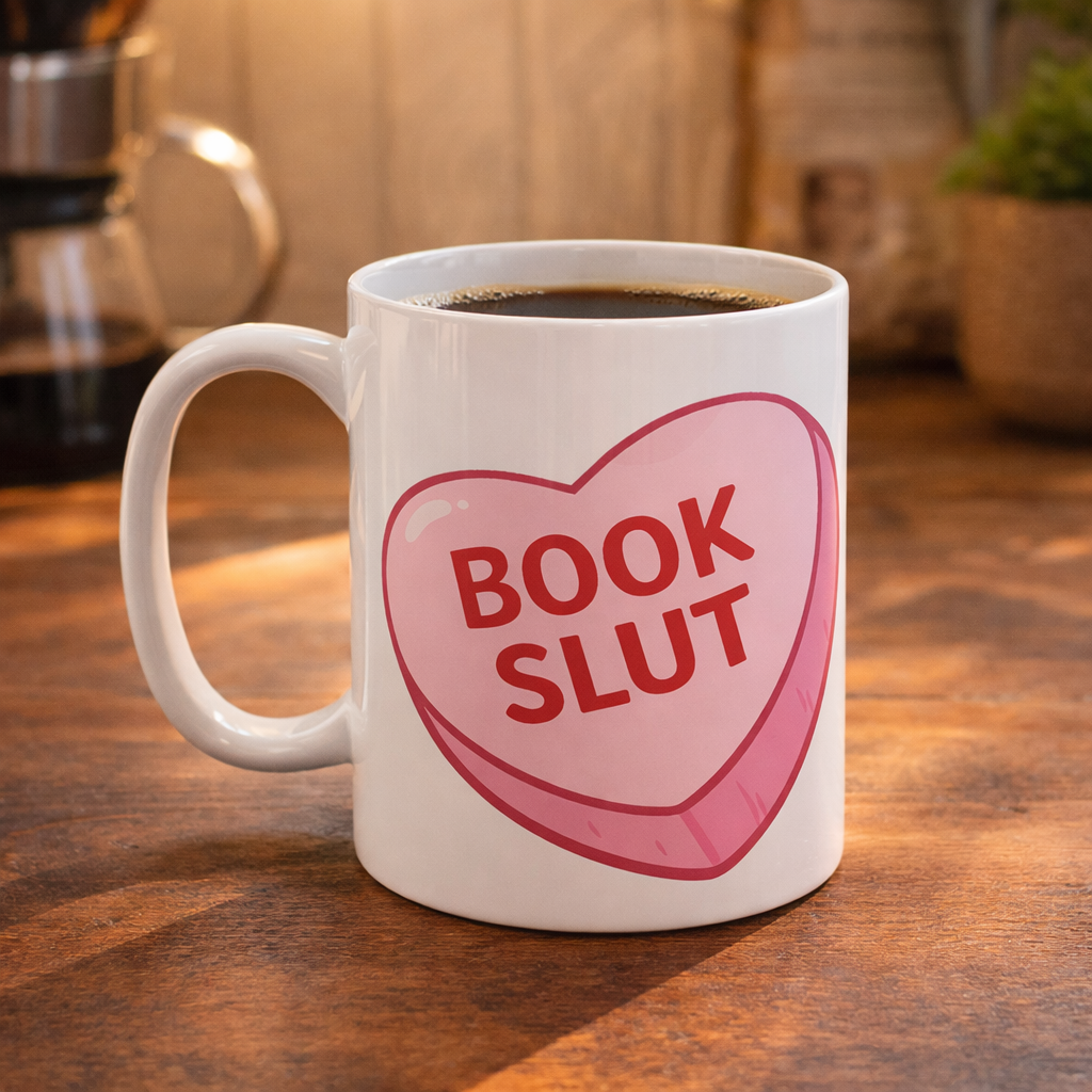 Book Slut Candy Heart Mug - The Original Underground