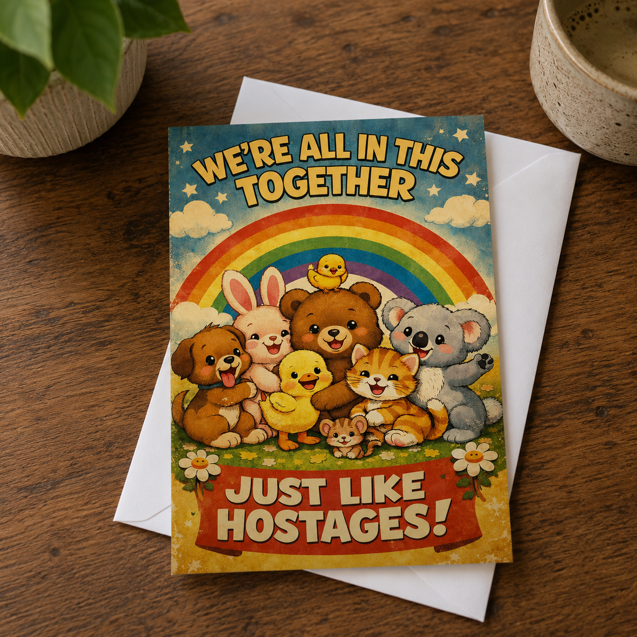 We're In This Together Like Hostages Card - The Original Underground