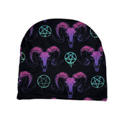 Goat Skulls and Pentacles Beanie - The Original Underground