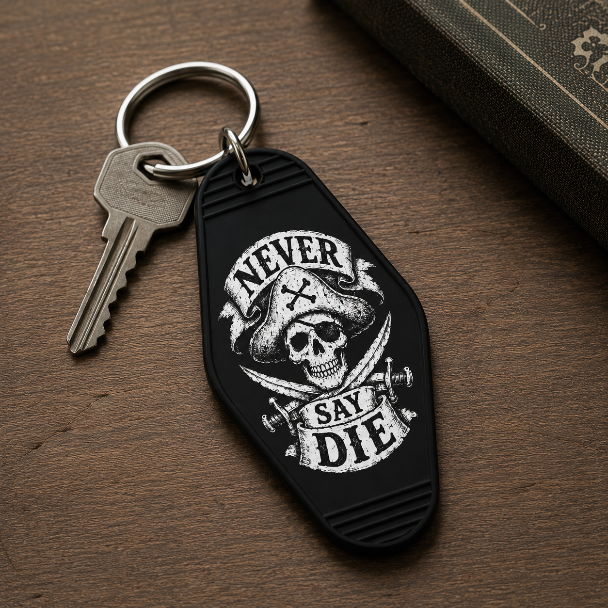 Never Say Die Room Keychain - The Original Underground