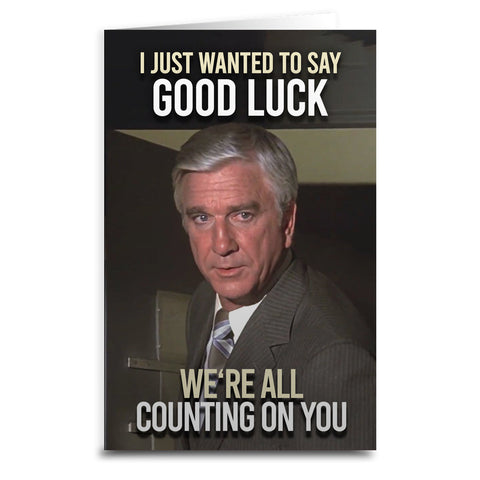 Airplane! "Good Luck" Card