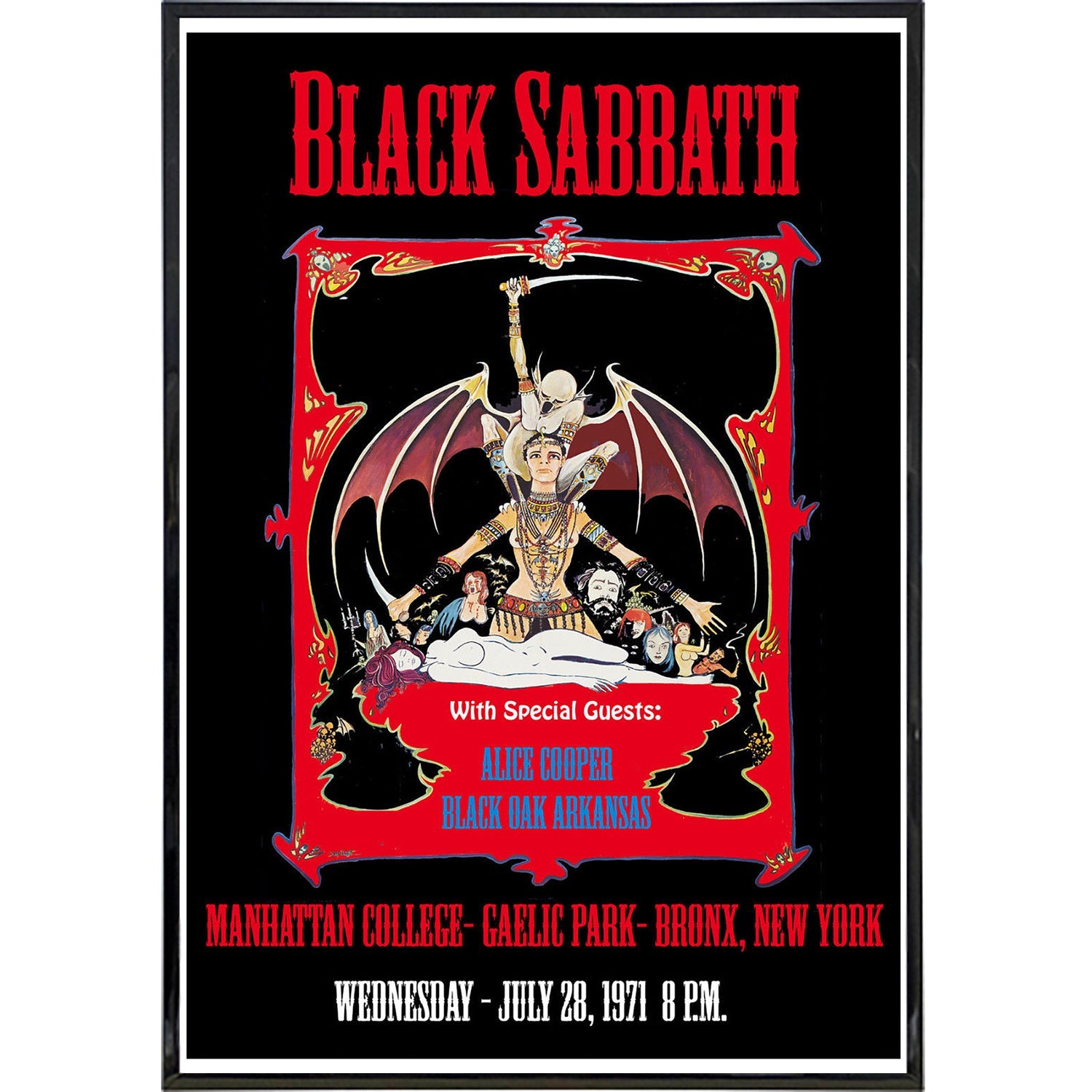 Black Sabbath Bronx 1971 Print - The Original Underground