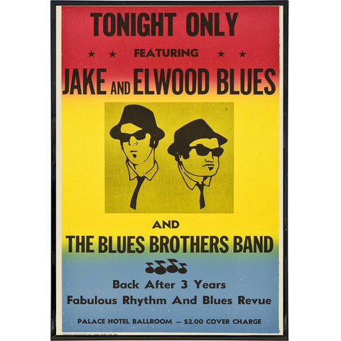 Blues Brothers Playbill Poster Print - Shady Front / Wholesale Prints, Patches, Buttons, Greetings Cards, New Jersey Apparel, Stickers, Accessories