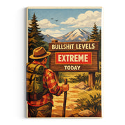 Bullsh-t Levels Extreme Fridge Magnet - The Original Underground