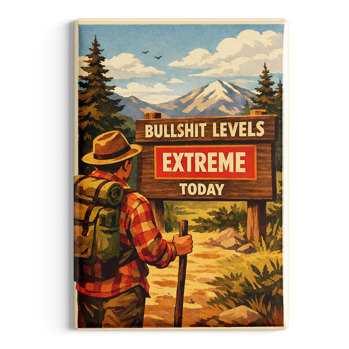 Bullsh-t Levels Extreme Fridge Magnet - The Original Underground