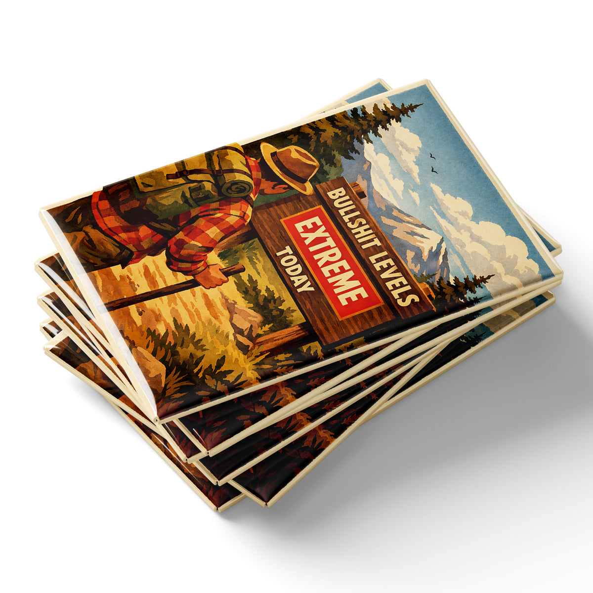Bullsh-t Levels Extreme Refrigerator Magnets - The Original Underground