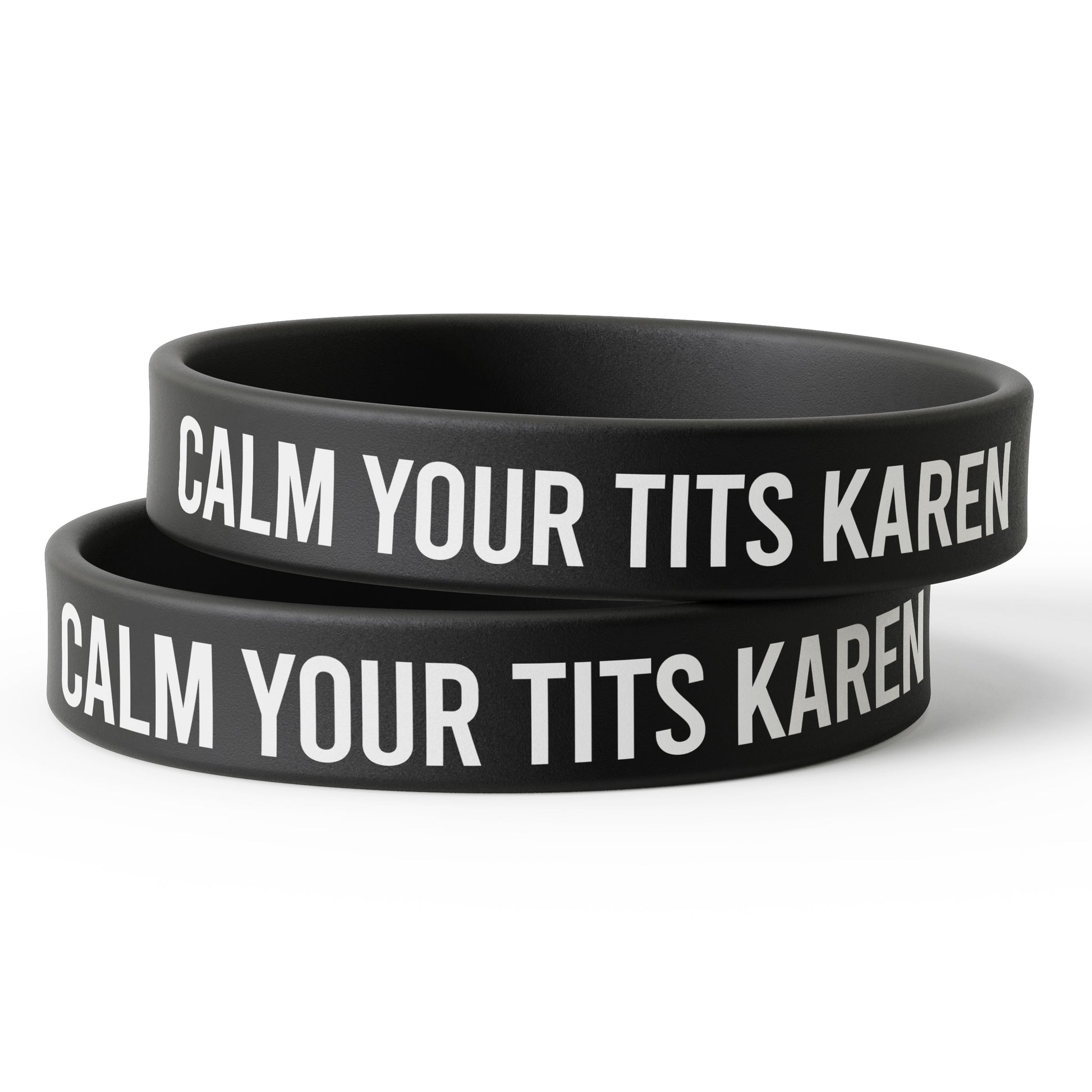 Wholesale Calm Your T-ts Karen Silicone Wristband - The Original Underground