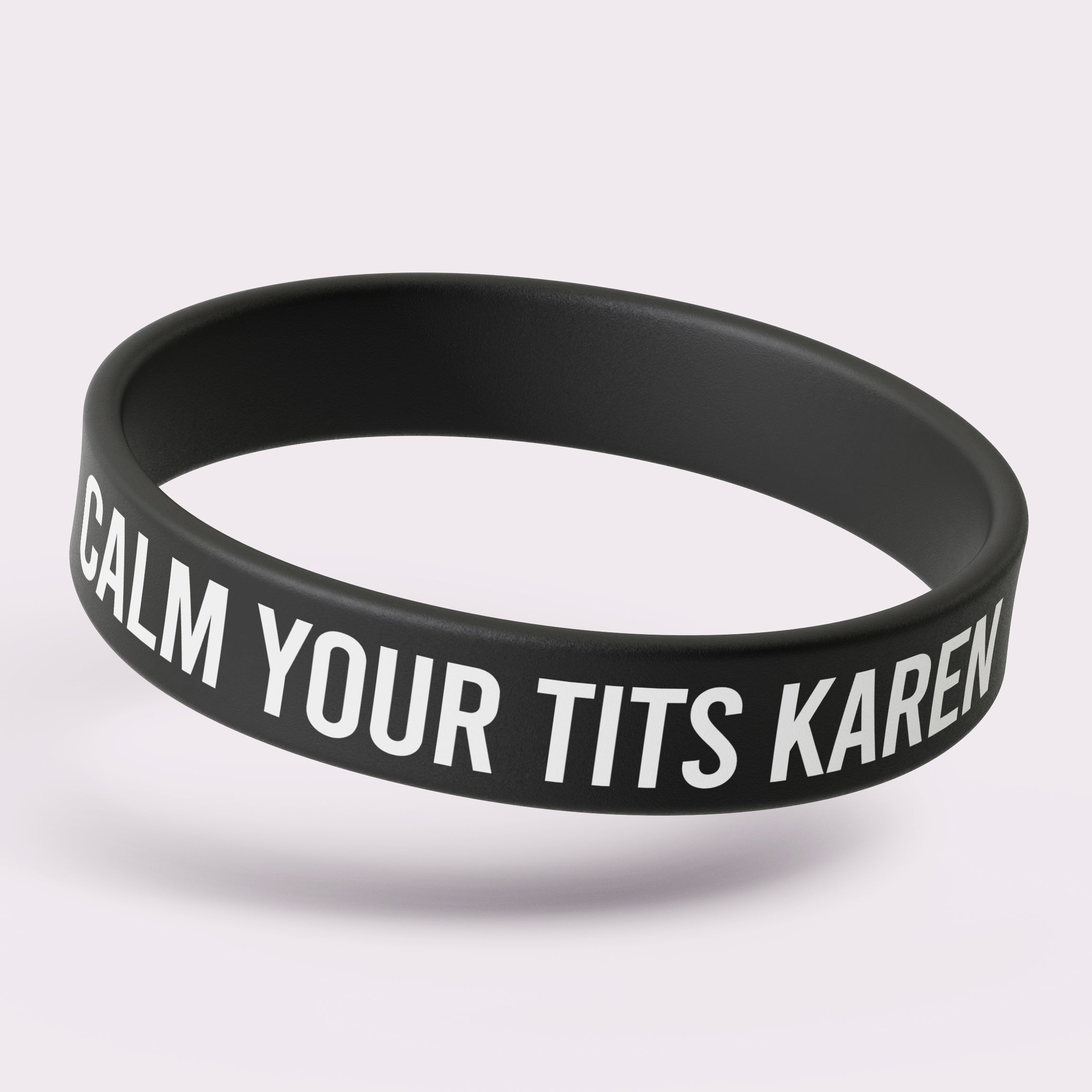 Wholesale Calm Your T-ts Karen Silicone Wristband - The Original Underground