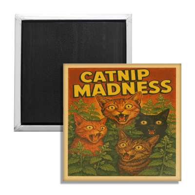 Catnip Madness Fridge Magnet - The Original Underground