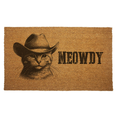 Cowboy Cat "Meowdy" Door Mat - The Original Underground / theoriginalunderground.com