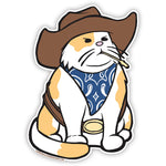 Cowboy Cat Car Magnet