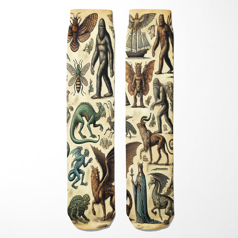Cryptids and Mythological Creatures Socks - The Original Underground / theoriginalunderground.com