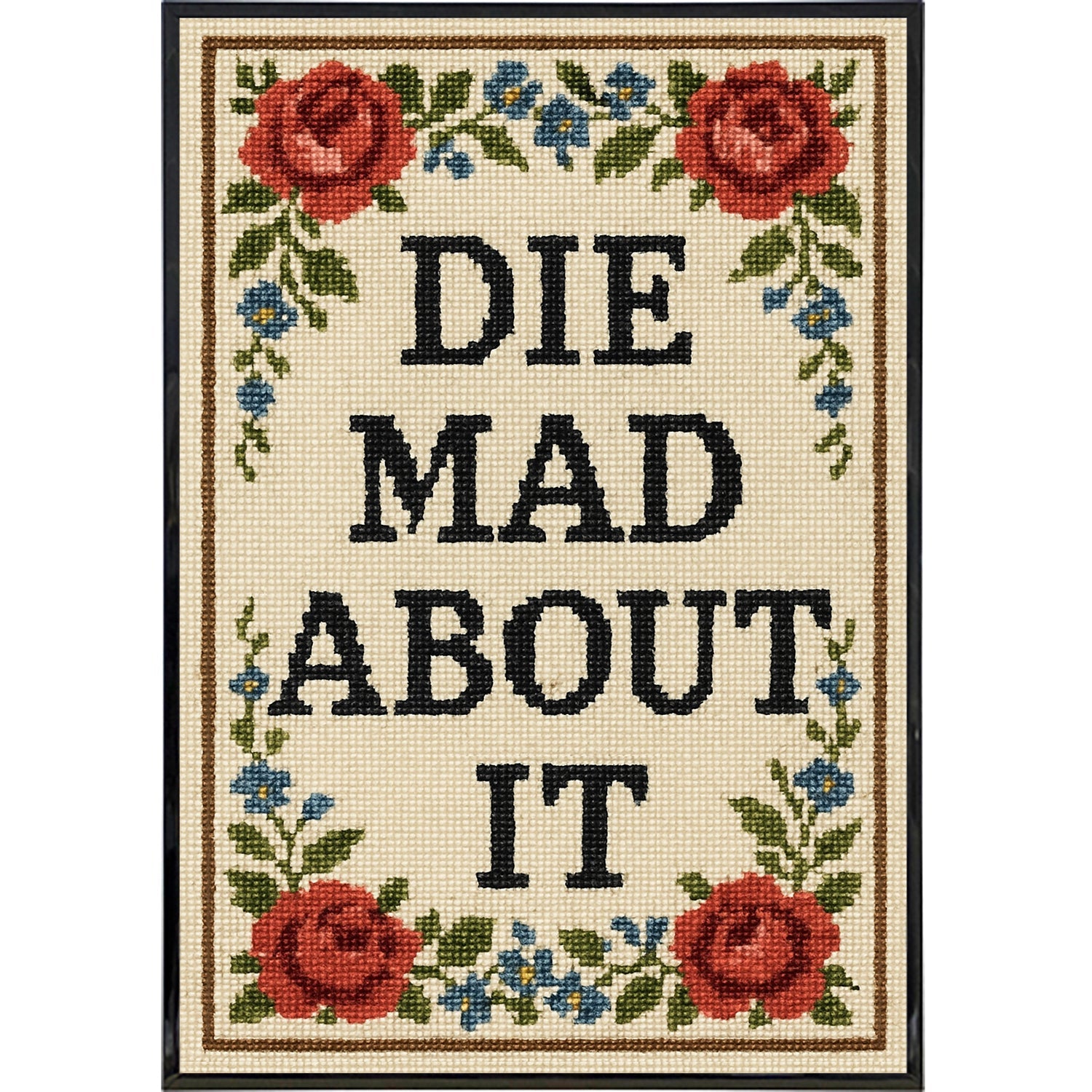 Die Mad About It Needlepoint Poster Print - The Original Underground