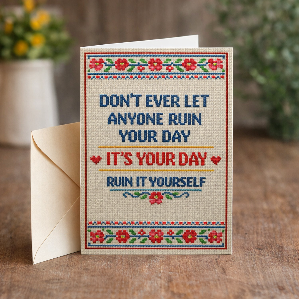 Wholesale ​Don't Ever Let Anyone Ruin Your Day Card - Shady Front