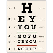 Eye Test Chart Car Magnet - The Original Underground