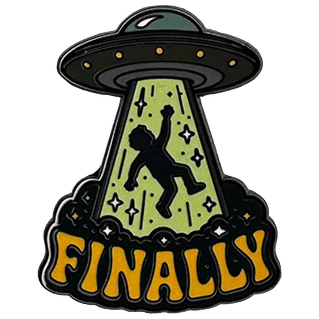 Finally Leaving Enamel Pin