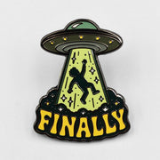 Finally Leaving Enamel Pin