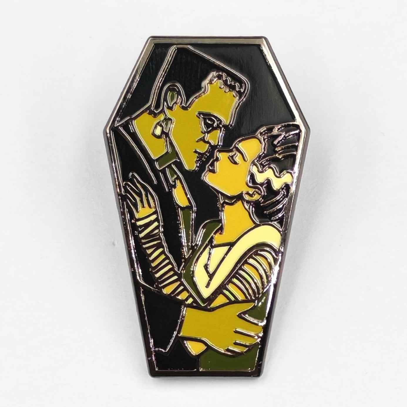 Frankenstein and His Bride Enamel Pin - The Original Underground