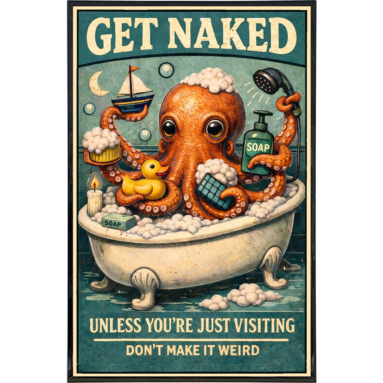 Get Naked But Don't Make It Weird Print - The Original Underground
