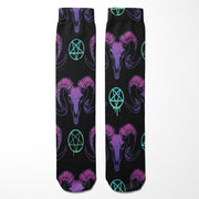Goat Skulls and Pentacles Socks - The Original Underground