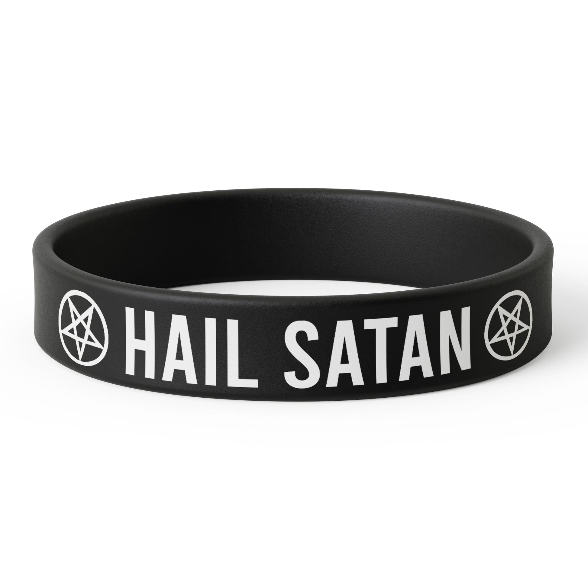 Hail Satan Silicone Wristband - The Original Underground