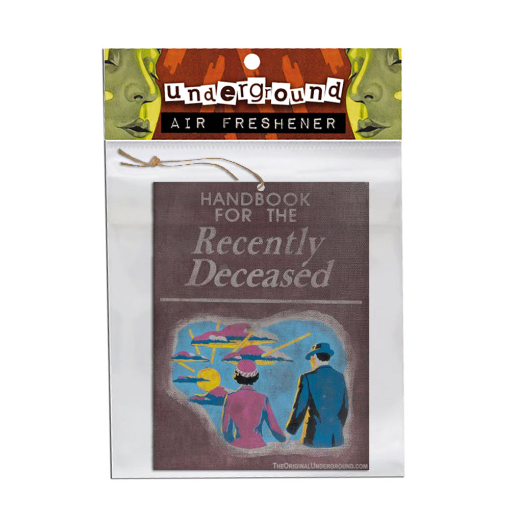 Handbook for the Recently Deceased Air Freshener - Shady Front