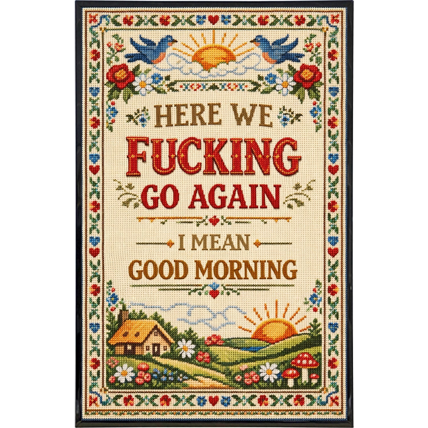 Here We F--king Go Again Print - The Original Underground