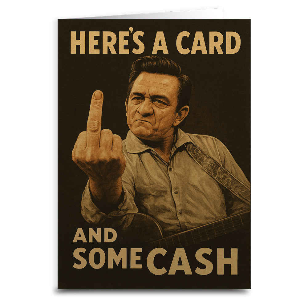Here's a Card and Some Cash Greeting Card - Shady Front