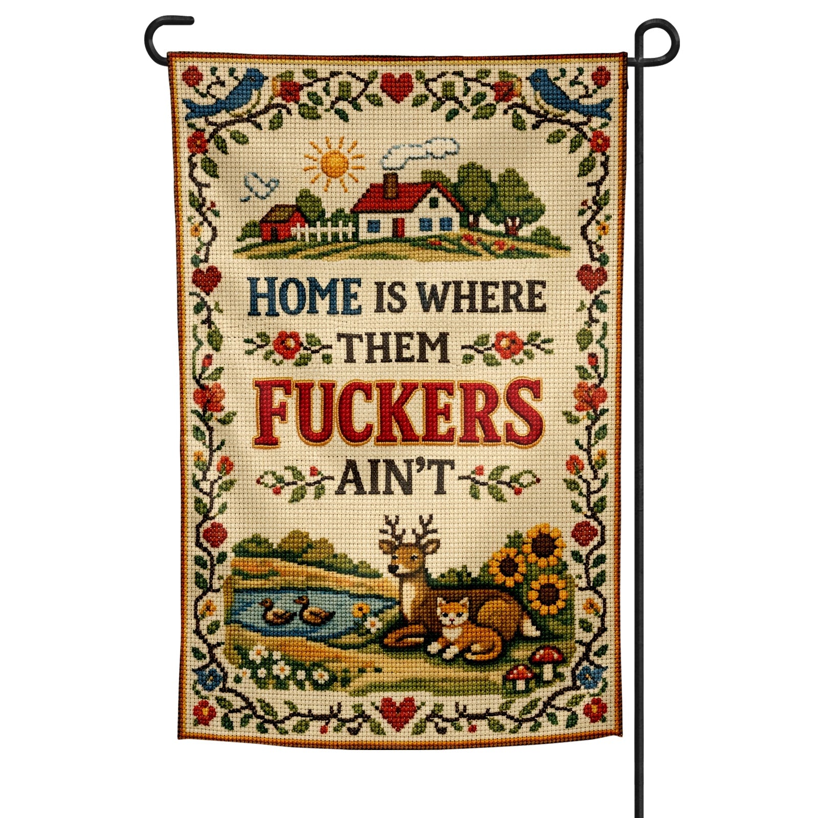 Home is Where Them F--kers Ain't Garden Flag - The Original Underground