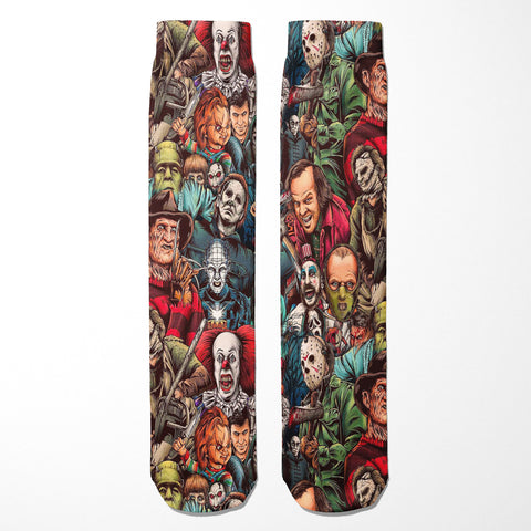 Horror Collage Socks - The Original Underground / theoriginalunderground.com
