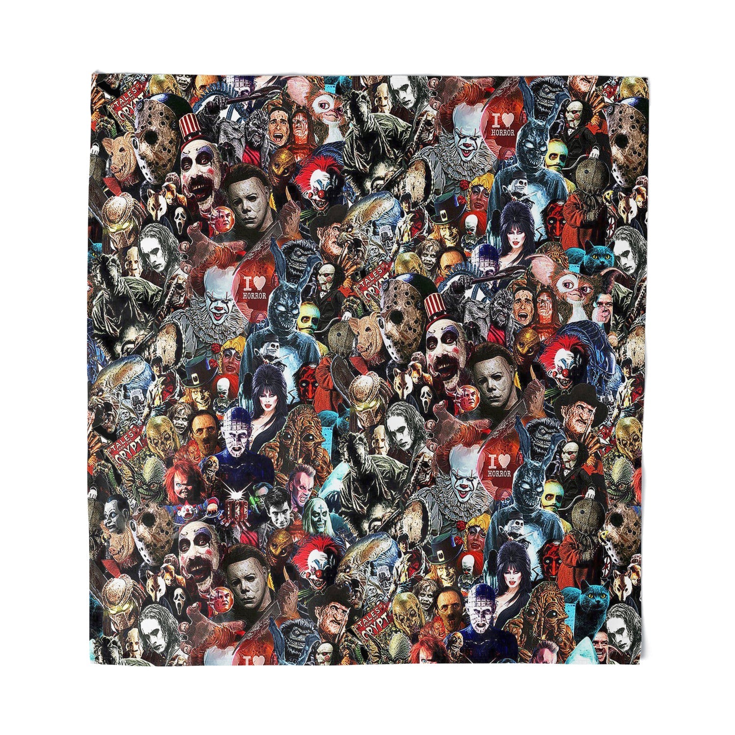 I Love Horror Characters Bandana - The Original Underground