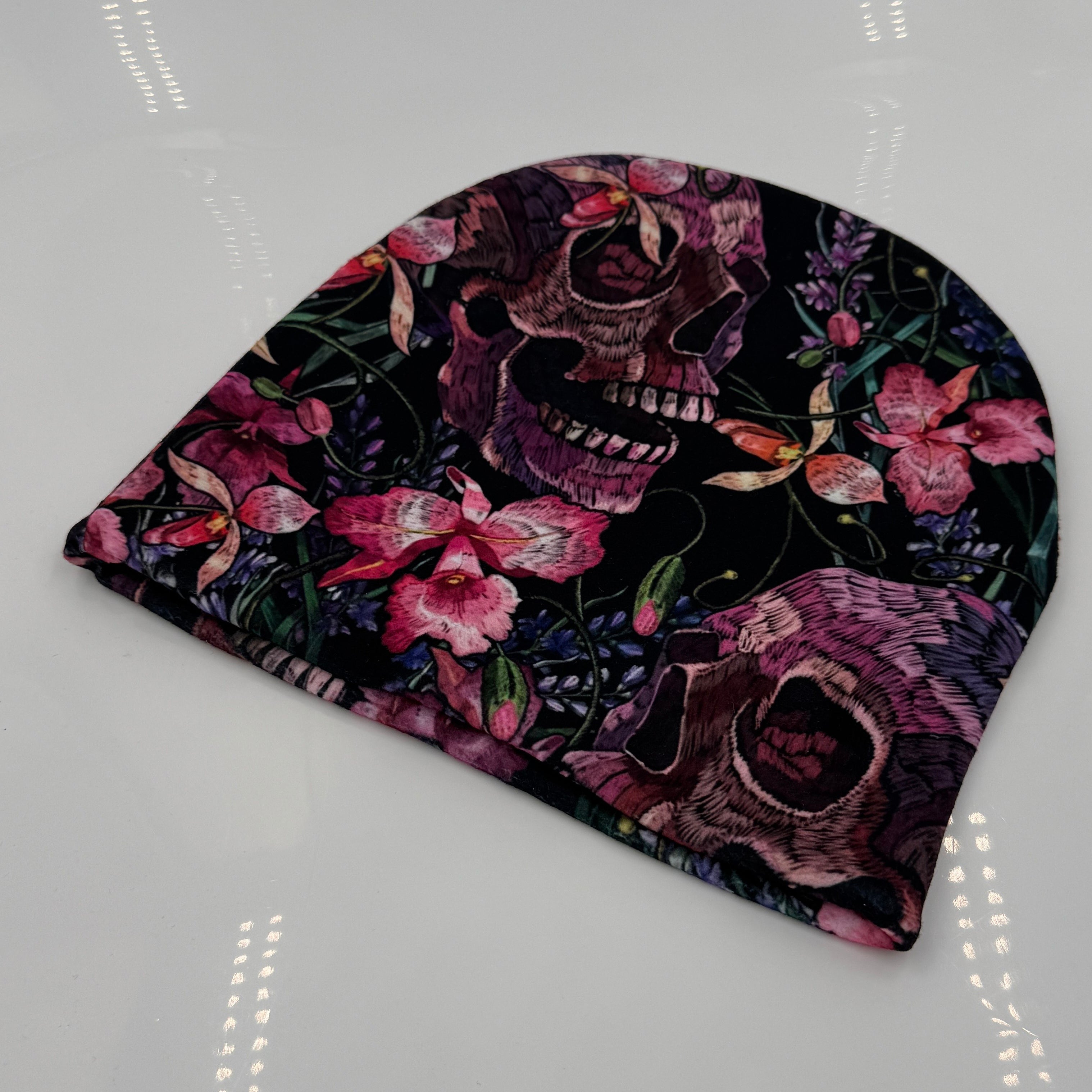 Skulls and Flowers Beanie - The Original Underground