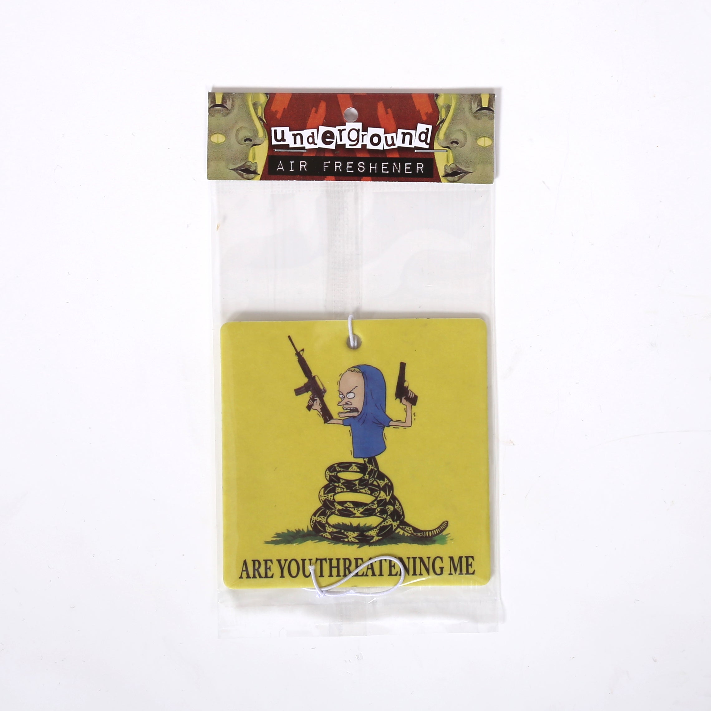 Beavis "Are You Threatening Me" Air Freshener - Shady Front