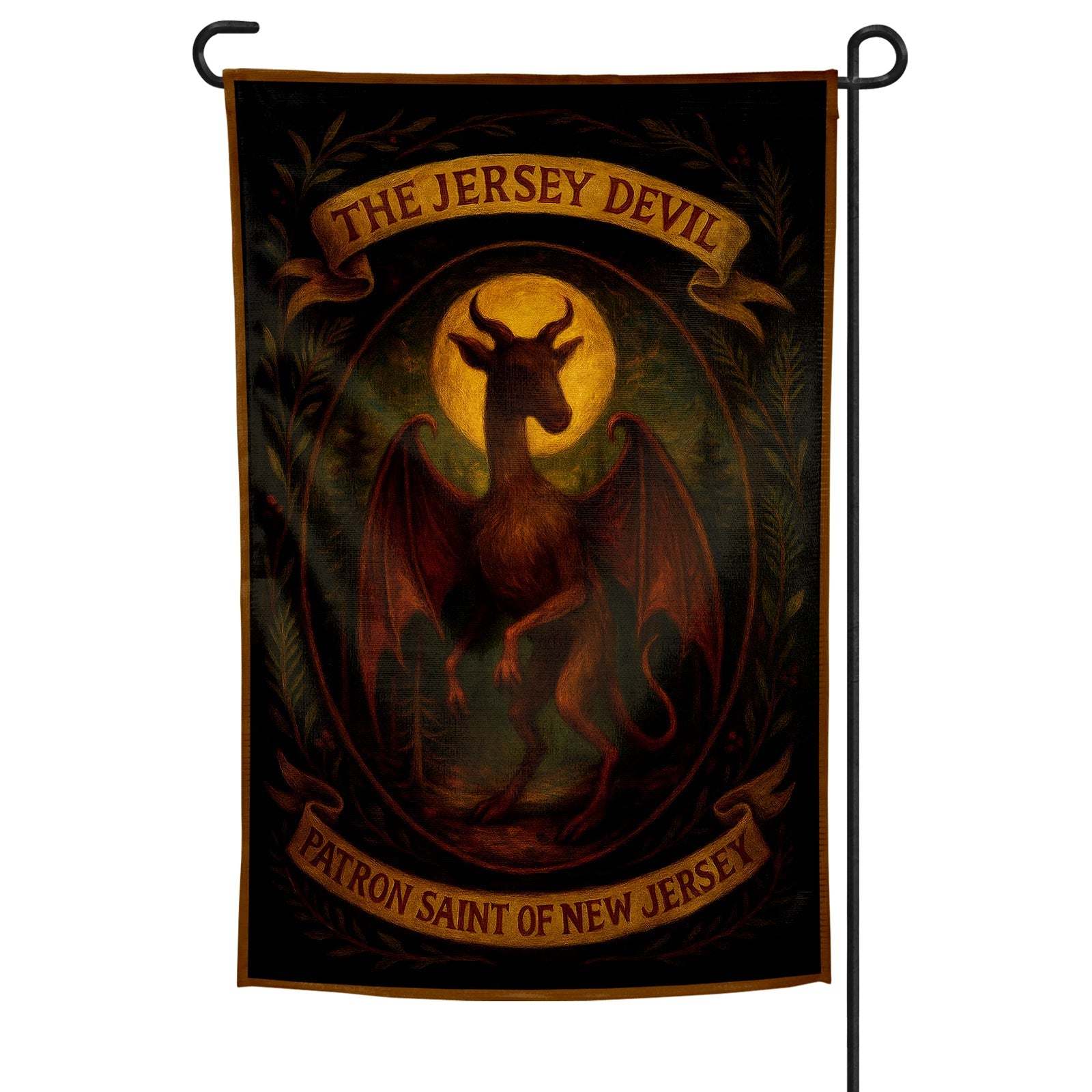 Jersey Devil Patron Saint of New Jersey Garden Flag - The Original Underground