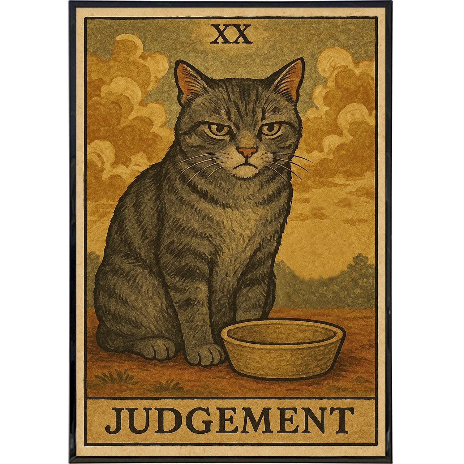 Judgement Cat Tarot Original Poster Print - Shady Front