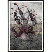 Kraken Illustration Vintage Print - The Original Underground