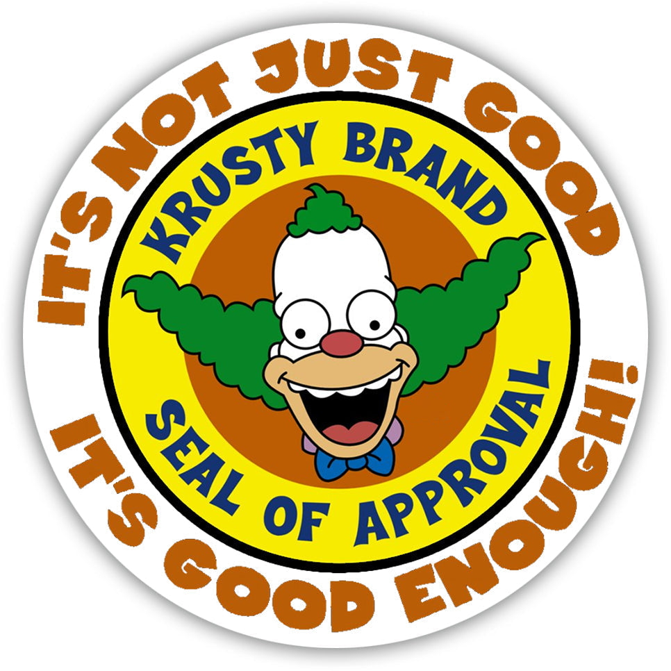 Krusty Seal of Approval Sticker - Shady Front