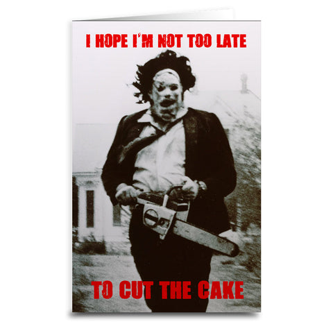 Leatherface "Cut the Cake" Card