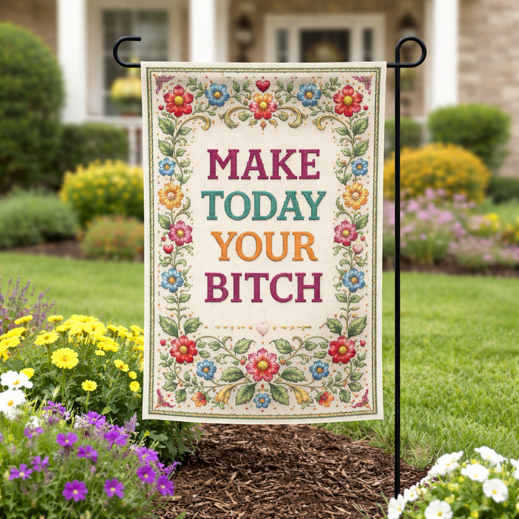 Make Today Your B--ch Garden Flag - The Original Underground