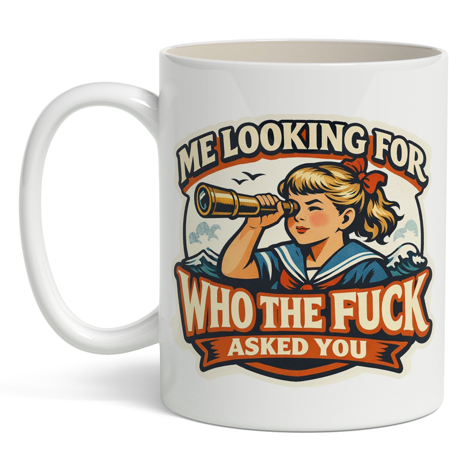 Me Looking for Who the F-ck Asked You Mug - The Original Underground