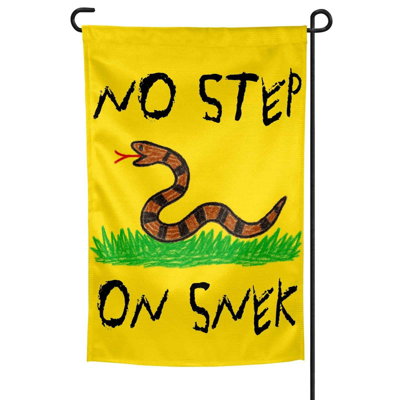 No Step On Snek Garden Flag